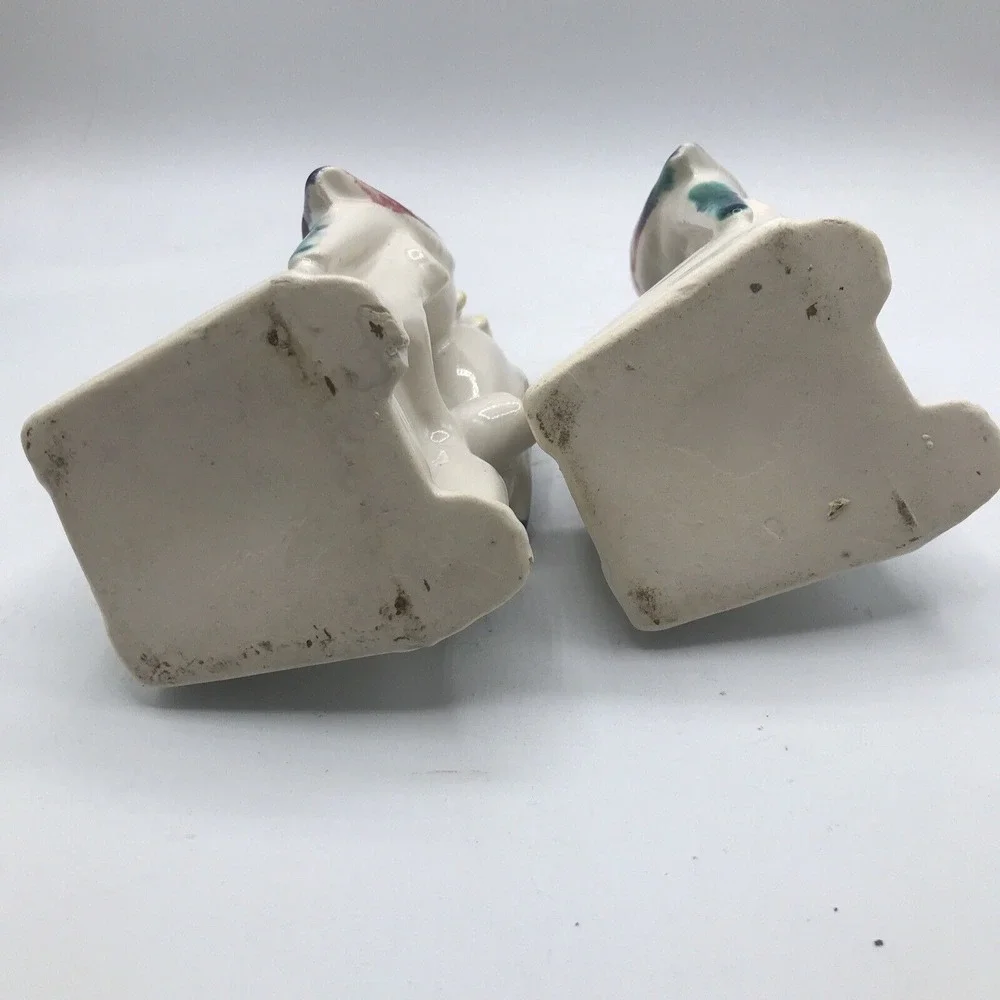 Pottery‎ Blue Green Love Birds Planter Pot 5 1/2